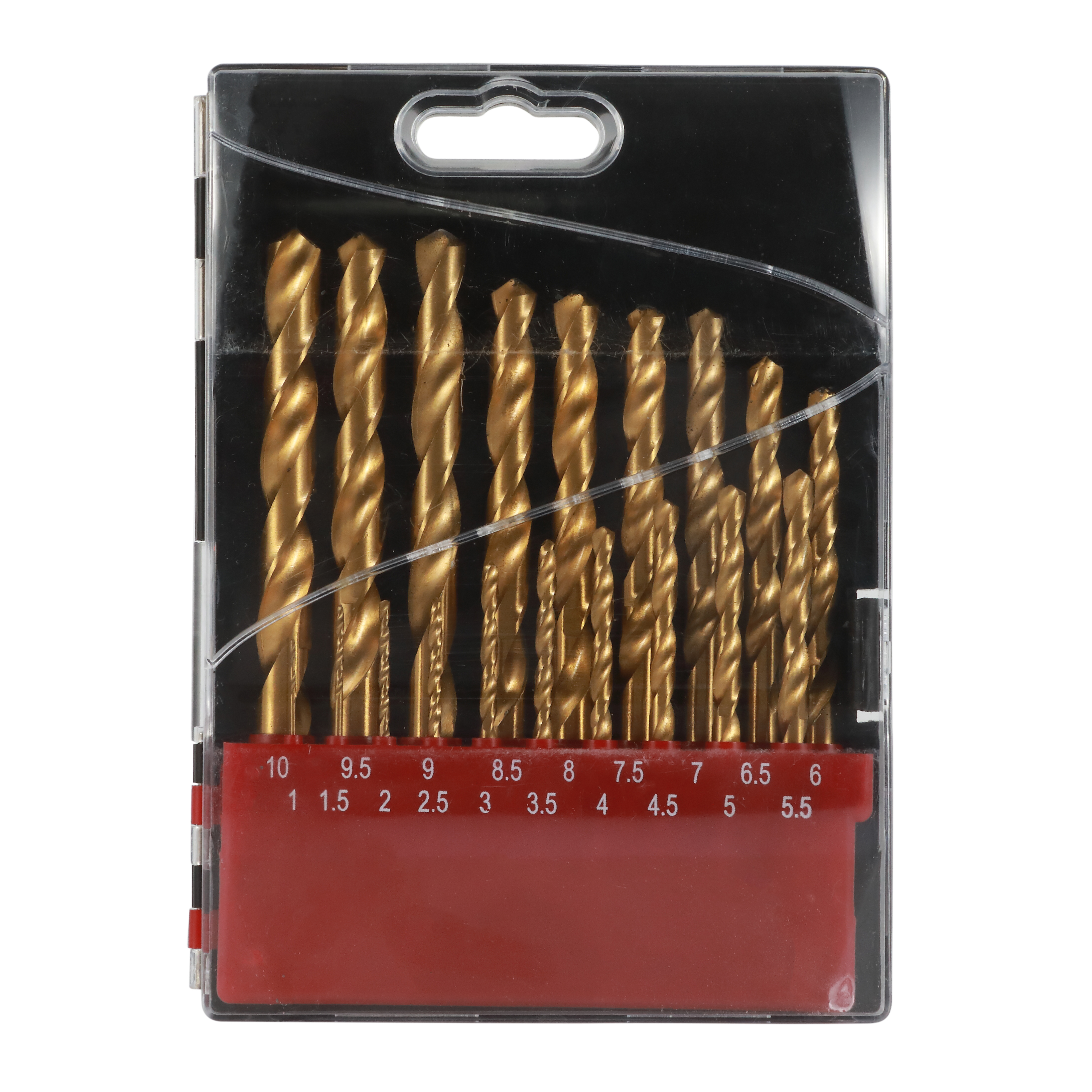 DM Производитель продажа 19PCS HSS EDGE GROUND TWIST DRILL SET С ПЛАСТИКОВОЙ КОРОБКОЙ