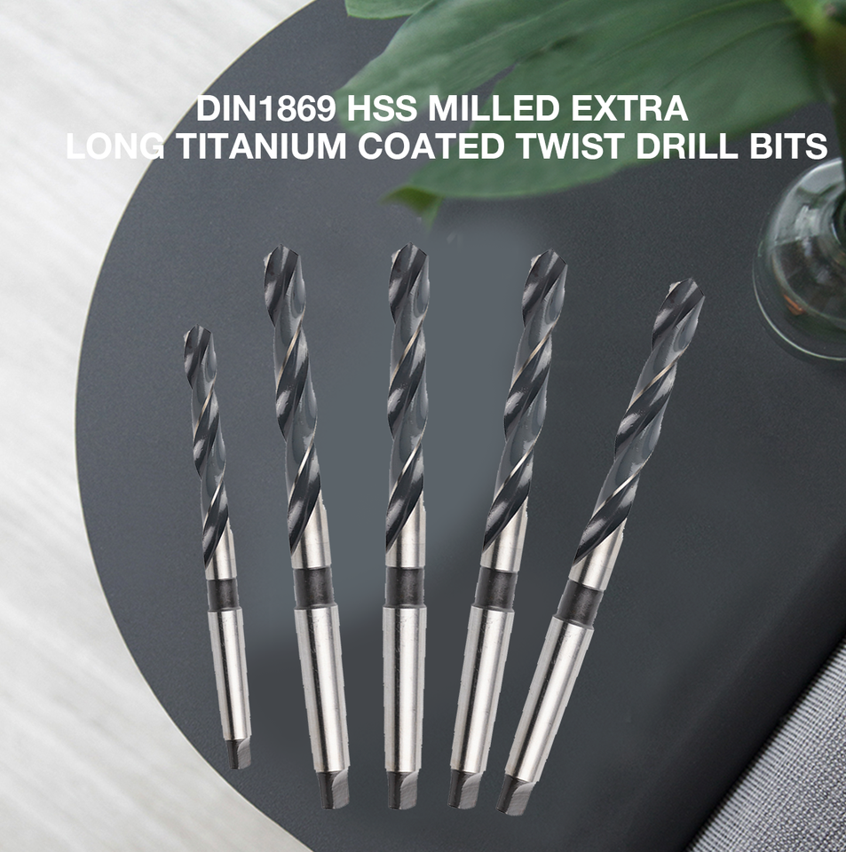 Акции фабрики DIN345 HSS ФРЕЗЕРОВАННЫЙ КОНИЧЕСКИЙ ХВОСТОВИК ЧЕРНЫЙ БЕЛЫЙ TWIST DRILL BITS set