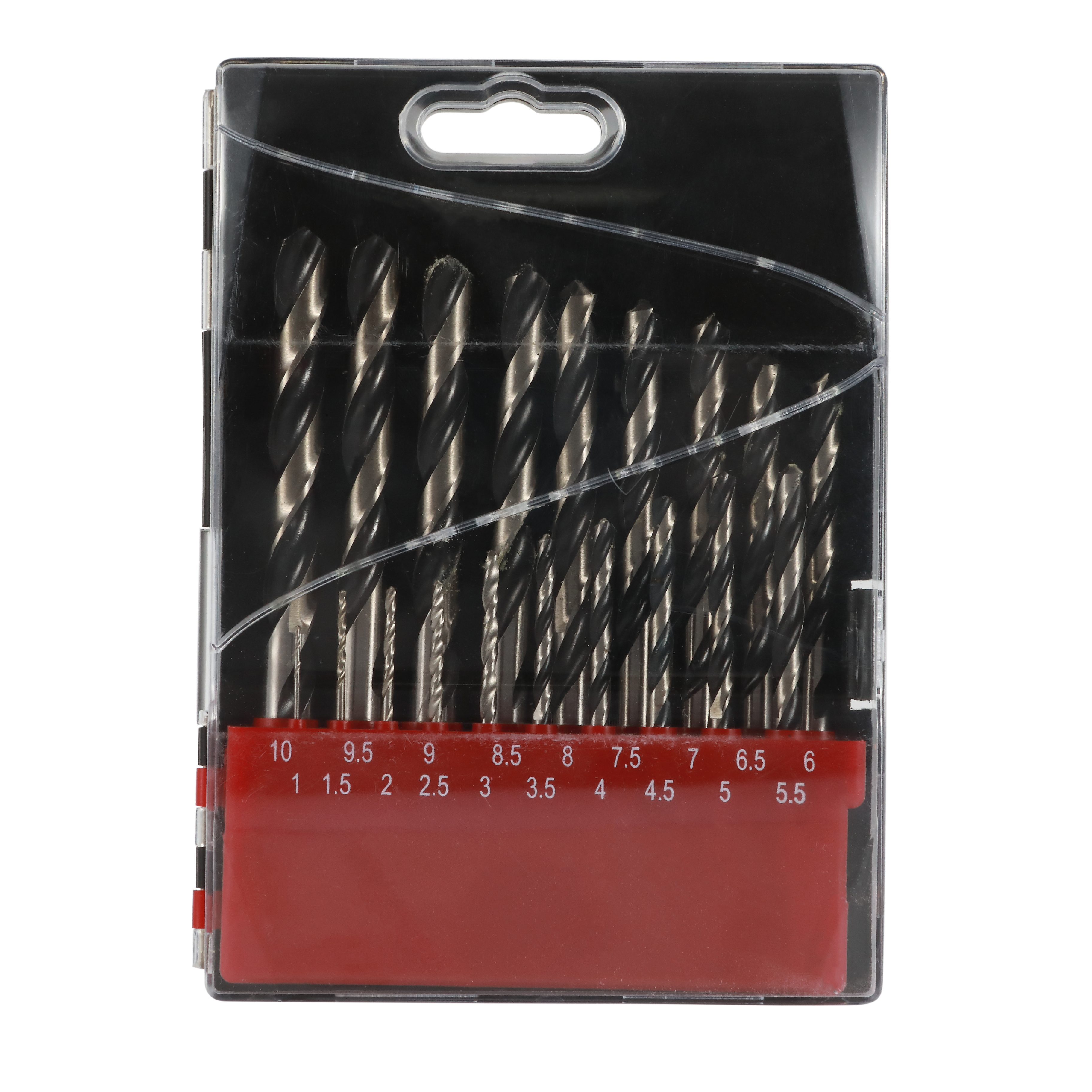 DM Производитель продажа 19PCS HSS EDGE GROUND TWIST DRILL SET С ПЛАСТИКОВОЙ КОРОБКОЙ